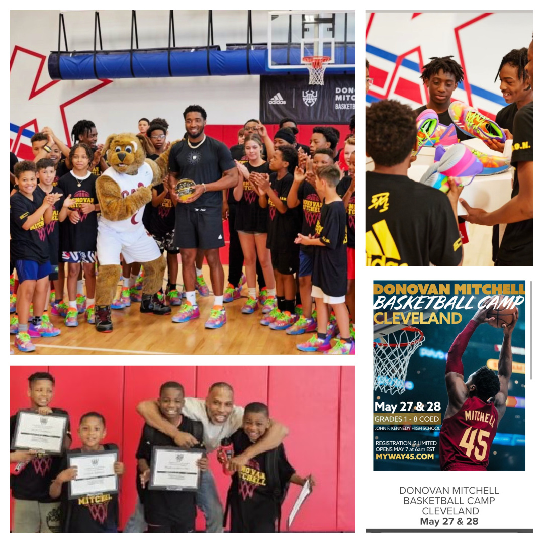 Donovan Mitchell with Young Men Growing
